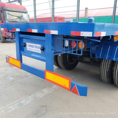 Container Transportation 20/40 Feet Flatbed Semi Trailer for Sale